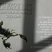 The lyrics BORDERLINE of SCORPIONS is also present in the album Unbreakable (2004)