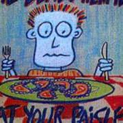 The lyrics TWO FEET OFF THE GROUND of DEAD MILKMEN is also present in the album Eat your paisley (1986)