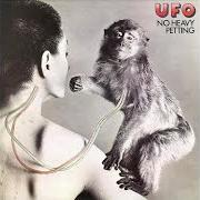 The lyrics ON WITH THE ACTION of UFO is also present in the album No heavy petting (1976)