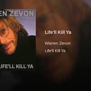 The lyrics FOR MY NEXT TRICK I'LL NEED A VOLUNTEER of WARREN ZEVON is also present in the album Life'll kill ya (2000)