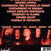 The lyrics CAUTERIZING THE WOUNDS OF CHRIST of WURDULAK is also present in the album Ceremony in flames (2001)