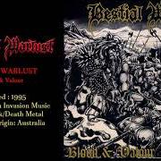 The lyrics ...'TILL THE END of BESTIAL WARLUST is also present in the album Blood & valor (1995)