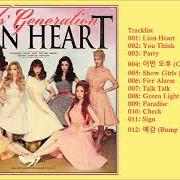 The lyrics TALK TALK of GIRLS' GENERATION is also present in the album Lion heart (2015)