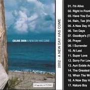 The lyrics I'M ALIVE of CELINE DION is also present in the album A new day has come (2002)