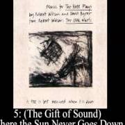 The lyrics (THE GIFT OF SOUND) WHERE THE SUN NEVER GOES DOWN of DAVID BYRNE is also present in the album Music for the knee plays (1985)