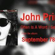 The lyrics I HAD A DREAM of JOHN PRINE is also present in the album September 78 (2017)