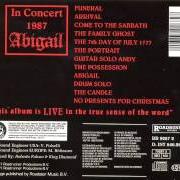 The lyrics THE PORTRAIT of KING DIAMOND is also present in the album In concert 1987: abigail (1990)