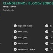 The lyrics BONGO BONG of MANU CHAO is also present in the album Clandestino / bloody border (2019)