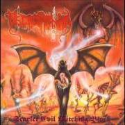 The lyrics THE SERPENT AND THE PENTAGRAM of NECROMANTIA is also present in the album Scarlet evil witching black (1995)