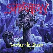 The lyrics ANOMALISTIC OFFERINGS of SUFFOCATION is also present in the album Breeding the spawn (1993)