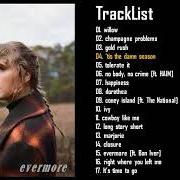 The lyrics GOLD RUSH of TAYLOR SWIFT is also present in the album Evermore (2020)
