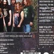 The lyrics DESTROYED BY SOCIETY of BRUTALITY is also present in the album In mourning (1996)