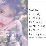 The lyrics BLUEMING of IU is also present in the album Love poem (2019)