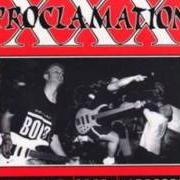 The lyrics YOU GAVE IN of PROCLAMATION is also present in the album Straight edge hardcore ep (1998)
