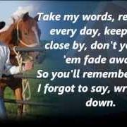 The lyrics I NEVER SAID THAT I WAS THROUGH WITH YOU of WRITE THIS DOWN is also present in the album Write this down (2010)