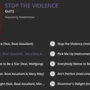 The lyrics DRUMMER'S DELIGHT of GUTS is also present in the album Stop the violence (2017)