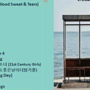 The lyrics 피 땀 눈물 BLOOD SWEAT & TEARS of BTS is also present in the album You never walk alone (2017)