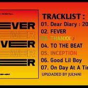 The lyrics DEAR DIARY: 2016.07.29 of ATEEZ is also present in the album Zero: fever, pt. 1 (2020)