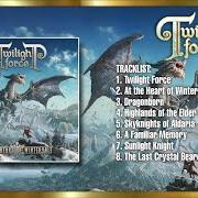 The lyrics THE SAPPHIRE DRAGON OF ARCANE MIGHT IS BACK AGAIN of TWILIGHT FORCE is also present in the album At the heart of wintervale (2023)