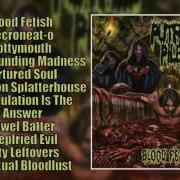 The lyrics STRANGULATION IS THE ONLY ANSWER of PUTRID PILE is also present in the album Blood fetish (2012)