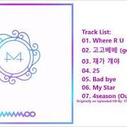 The lyrics MY STAR of MAMAMOO is also present in the album White wind (2019)