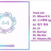 The lyrics WHERE R U of MAMAMOO is also present in the album White wind (2019)