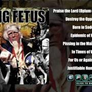 The lyrics BORN IN SODOM of DYING FETUS is also present in the album Destroy the opposition (2000)