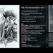The lyrics THE DARK DREAMQUEST of EVOL is also present in the album The dark dreamquest part i (1994)