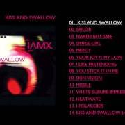 The lyrics KISS AND SWALLOW of IAMX is also present in the album Kiss and swallow (2004)