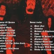The lyrics THORNS OF HEAVEN of KRISIUN is also present in the album Works of carnage (2003)
